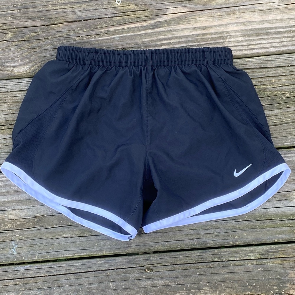 Nike kids swim shorts unisex black white size medium